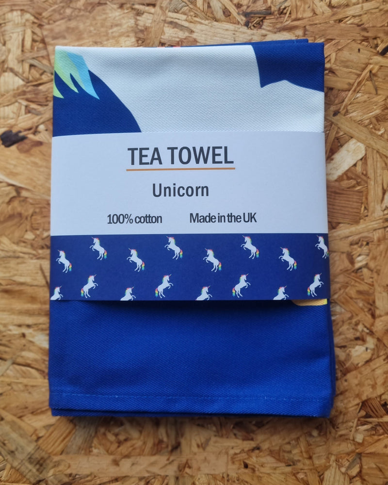 Unicorn tea towel
