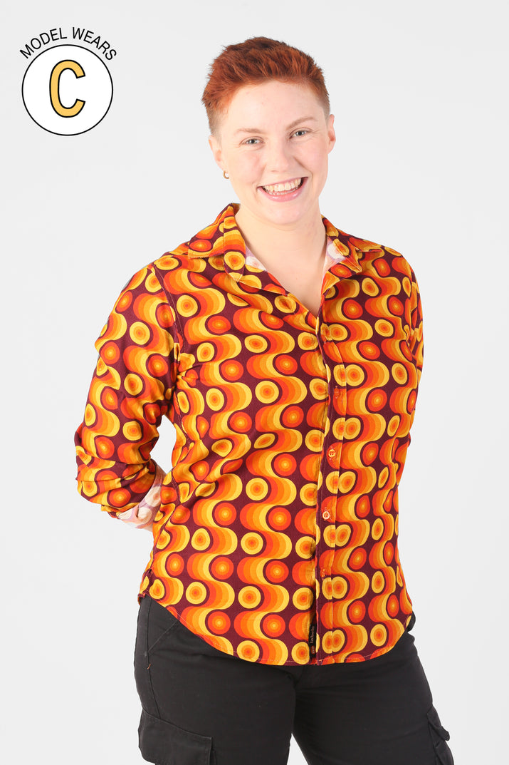 Orange Swirl Shirt -  Drew 3 only