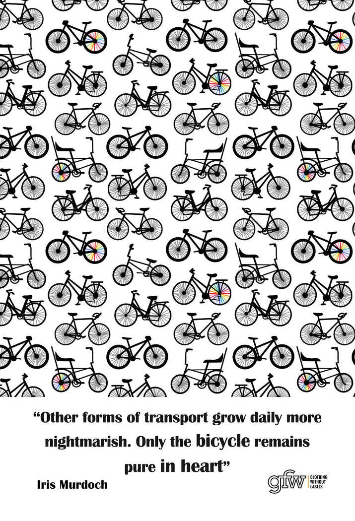 Bicycles tea towel