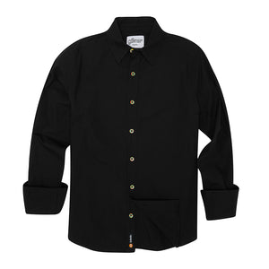 
            
                Load image into Gallery viewer, Rainbow Button Black  Shirt - Billie 3 preloved
            
        