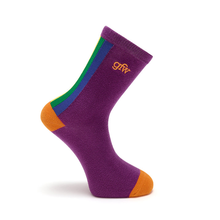 Socks Purple Rainbow Stripe