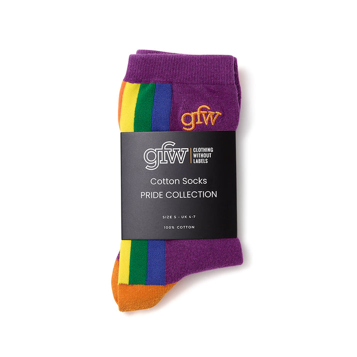 Socks Purple Rainbow Stripe
