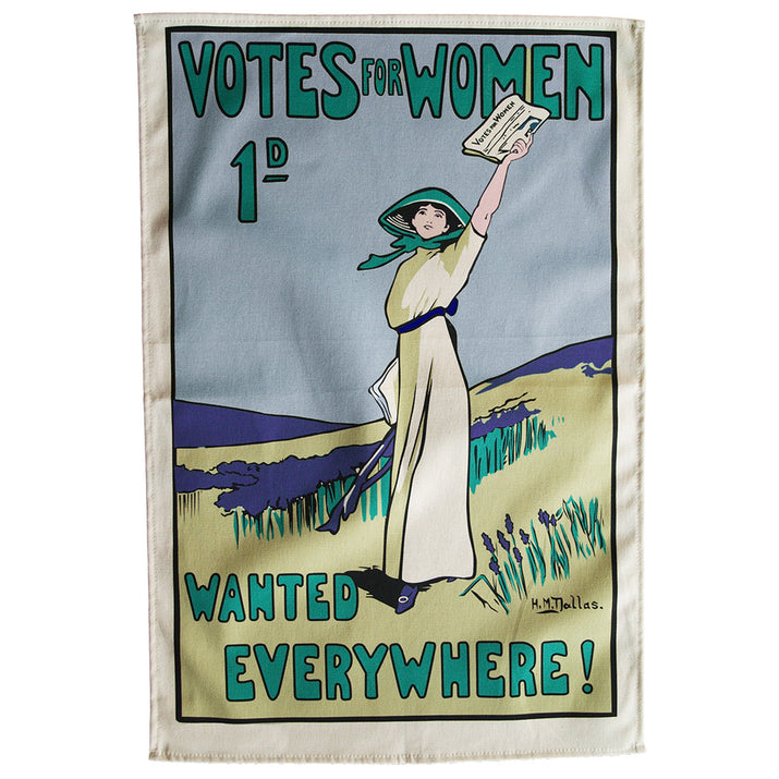 Votes for Women tea towel