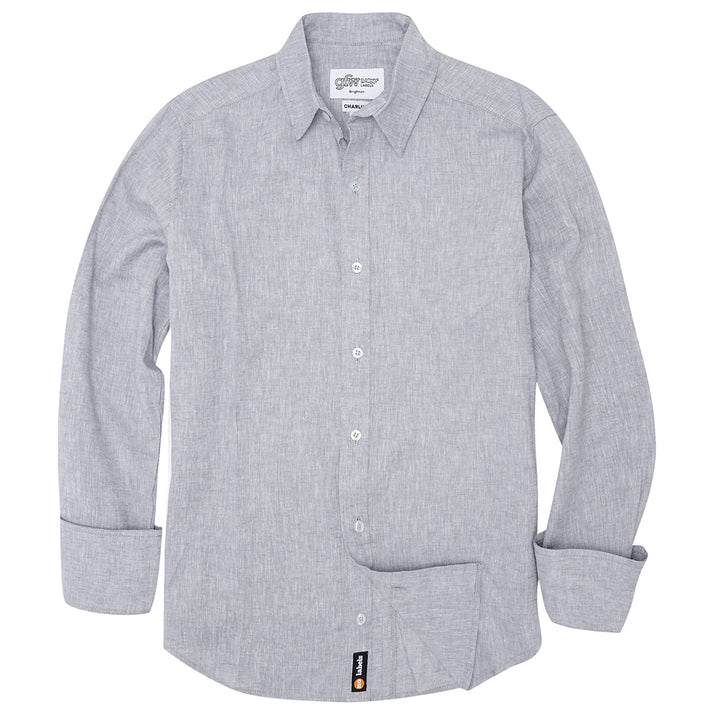 Linen Blend Grey Shirt