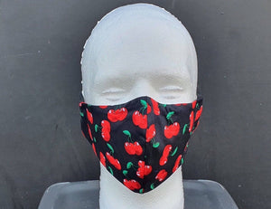 
            
                Load image into Gallery viewer, Child sizes Cherries Cotton Mask with Filter Pocket - GFW Clothing
            
        