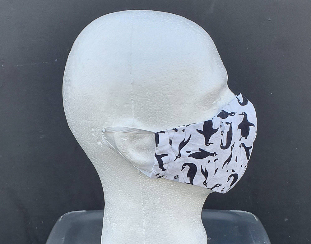 Cotton Face Mask with Pocket - Penguin - GFW Clothing