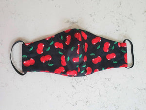 
            
                Load image into Gallery viewer, Cotton Mask with Filter Pocket - Cherries - GFW Clothing
            
        