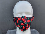 Cotton Mask with Filter Pocket - Cherries - GFW Clothing