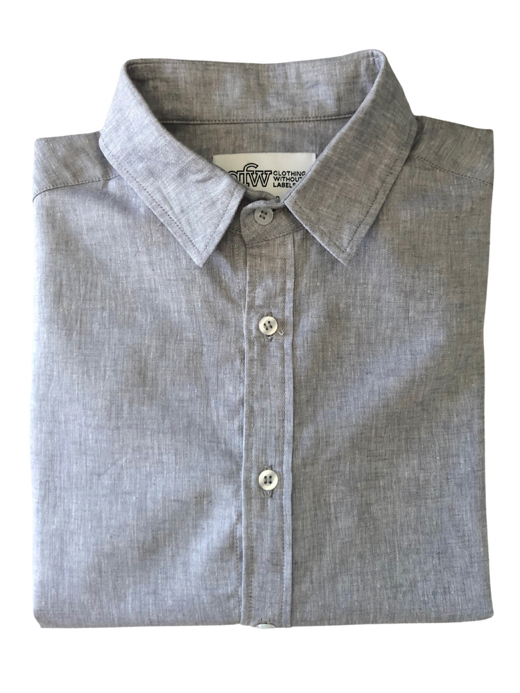 
            
                Load image into Gallery viewer, Linen Blend Grey Shirt
            
        