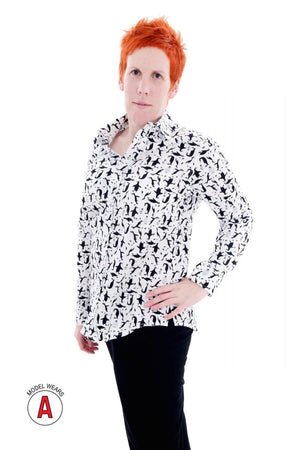 
            
                Load image into Gallery viewer, Penguin Print Long Sleeve Shirt - GFW Clothing
            
        