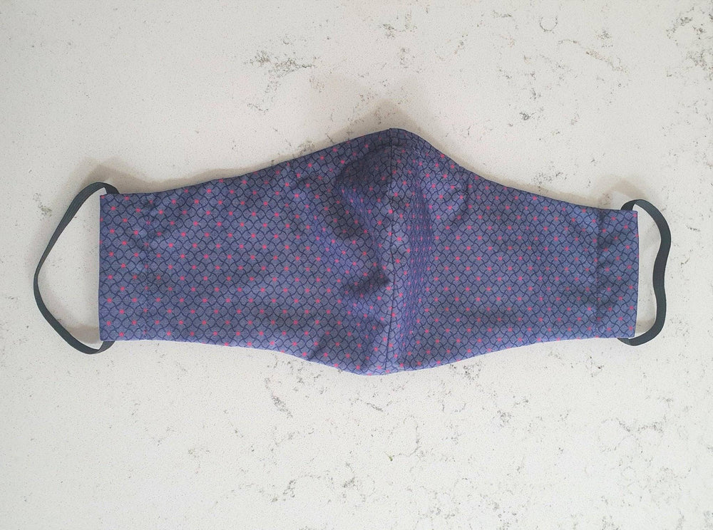Reusable Cloth Mask - Blue Pattern - GFW Clothing
